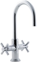 Picture of Tec Cruciform Sink Mixer with crossheads and large swivel spout