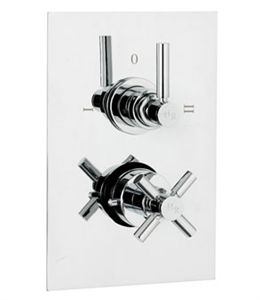 Picture of TEC PURA Pura Twin Concealed Thermostatic Shower Valve with Built-in Diverter