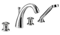 Picture of Imperial Gioiello 4 Hole bath filler and handset kit