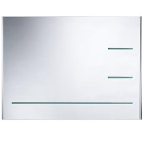 Picture of Radar bevelled mirror with 3 integrated  bevelled glass storage shelves Roper Rhodes