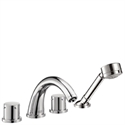 Picture of 4 hole tile mounted bath and shower mixer
