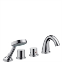 Picture of 4 hole thermostatic rim mounted bath and shower mixer