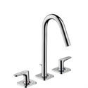 Picture of 3 hole basin mixer with escutcheons