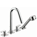 Picture of 4 hole tile mounted bath mixer