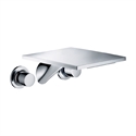 Picture of 3 hole basin mixer for concealed installation and wall mounted with long spout