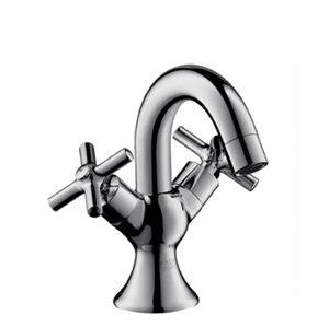 Picture of 2 handle basin mixer for small basins with waste set