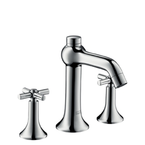 Picture of 3 hole basin mixer with cross head handles