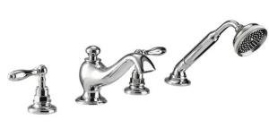 Picture of Imperial Vuelo 4 hole bath filler and handset kit