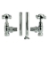 Picture of RADIATOR VALVES Angled CrossTop Radiator Valve Pack (pairs)
