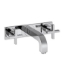 Picture of 3 hole basin mixer with cross head handles, plate and short spout